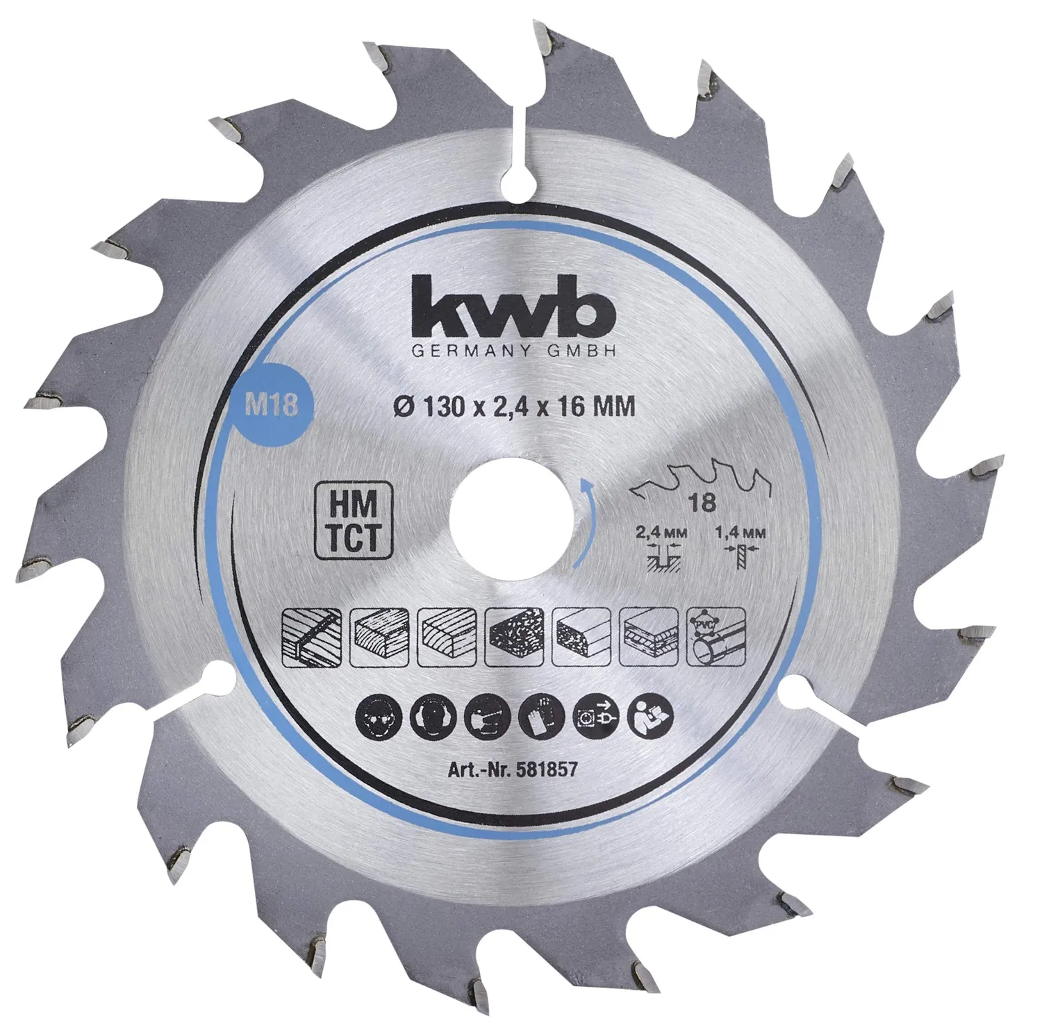 KWB 586757 lama circolare 190x20 30 denti legno duro