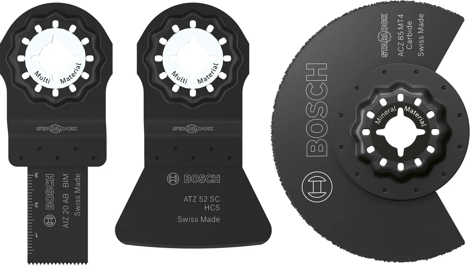 Bosch Expert set 3 lame Starlock legno metallo duro