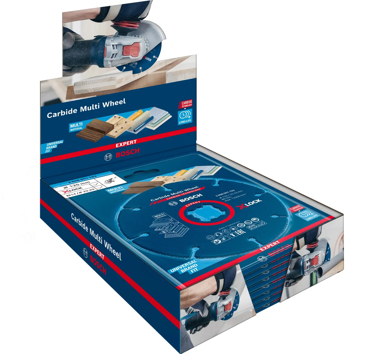 Bosch Expert Carbide Multi Wheel X-Lock disco taglio 125 mm 10 pz