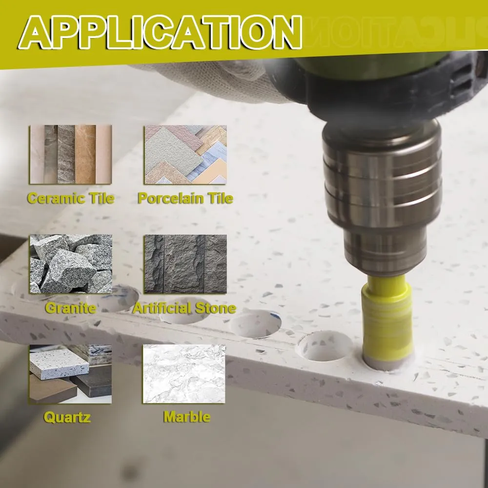 Sanleetek punta diamantata 20 mm 2 pezzi per gres