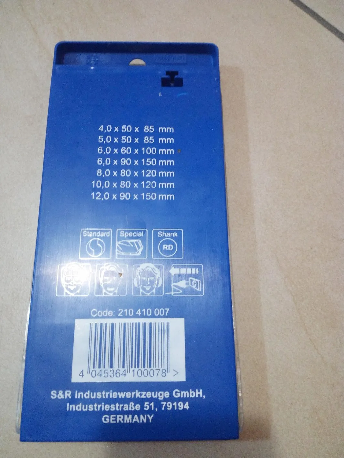 S&R Set 7 Punte Muro 4-12 mm Cemento Pietra
