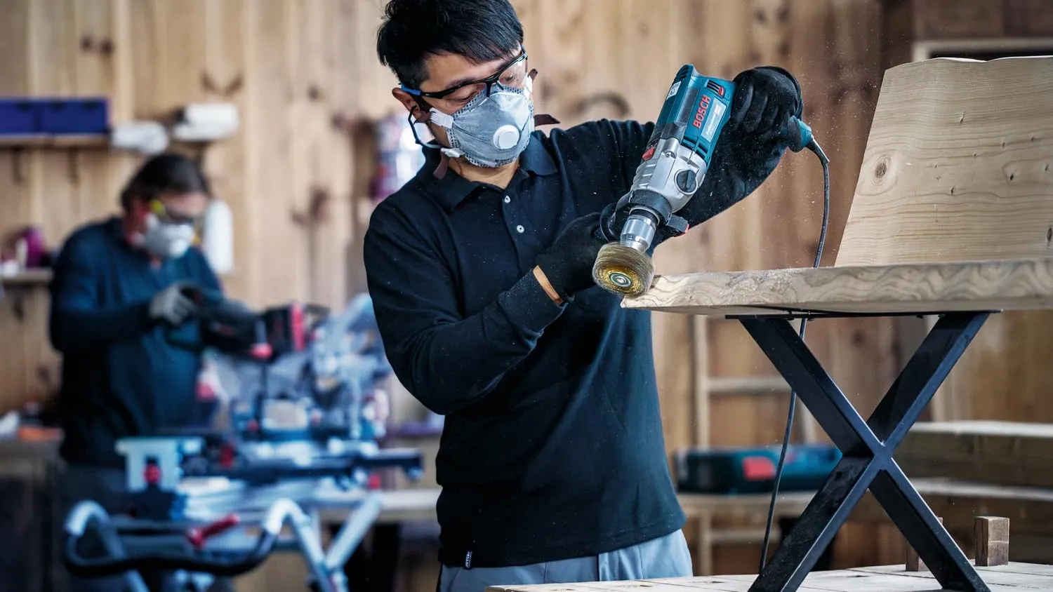 Bosch Expert PRO spazzola a disco metallo filo ottonato