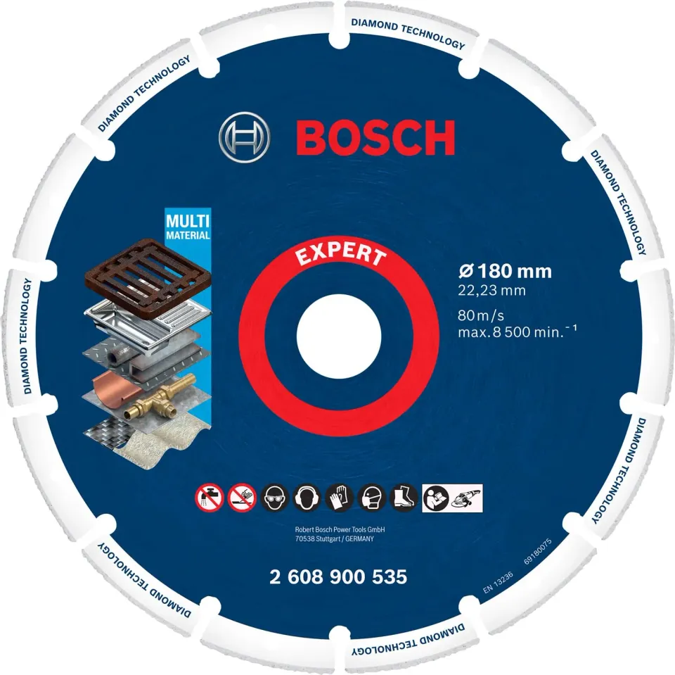Bosch Expert Diamond Metal Wheel disco 180mm metallo