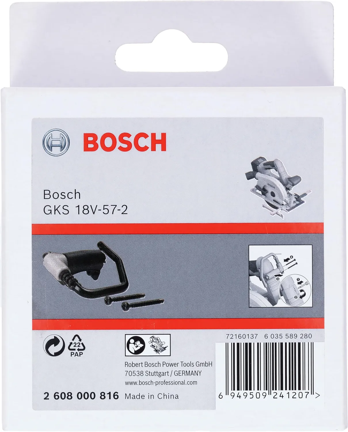 Bosch Expert Gancio sega circolare GKS 18V-57-2 originale