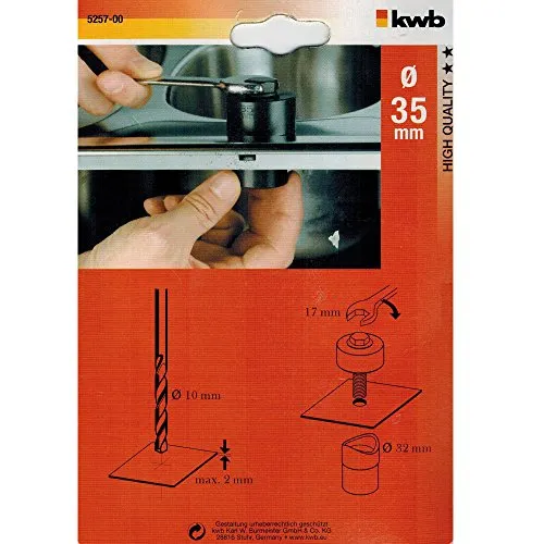 KWB 5257-00 svasatore elicoidale 35 mm acciaio