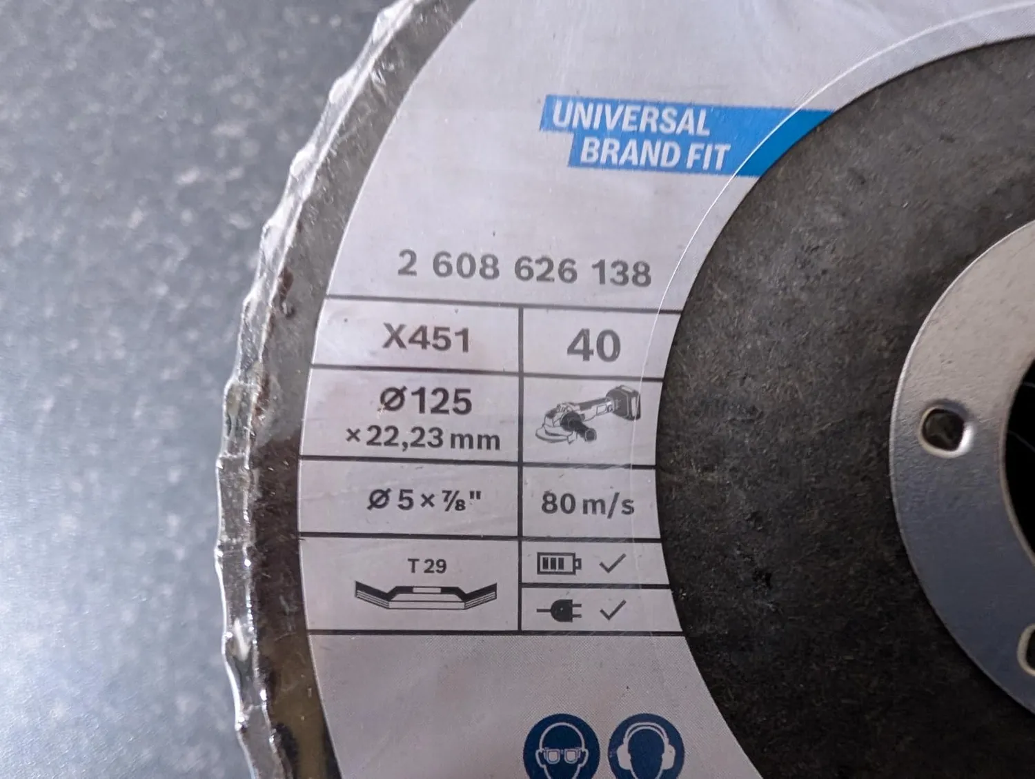 Bosch Expert X451 disco lamellare 125 mm G40 15 pezzi T29