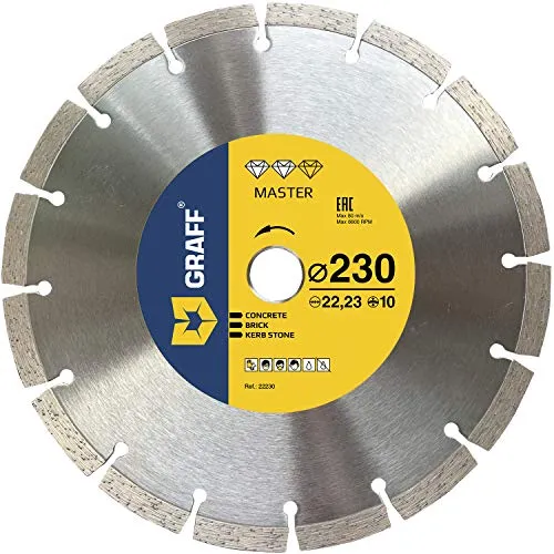 Graff disco diamantato 230 mm per cemento segmento 10 mm