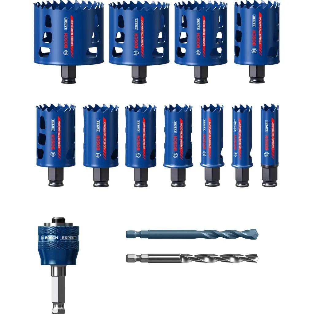 Bosch Expert Tough Material set seghe a tazza 14 pz 20-76 mm