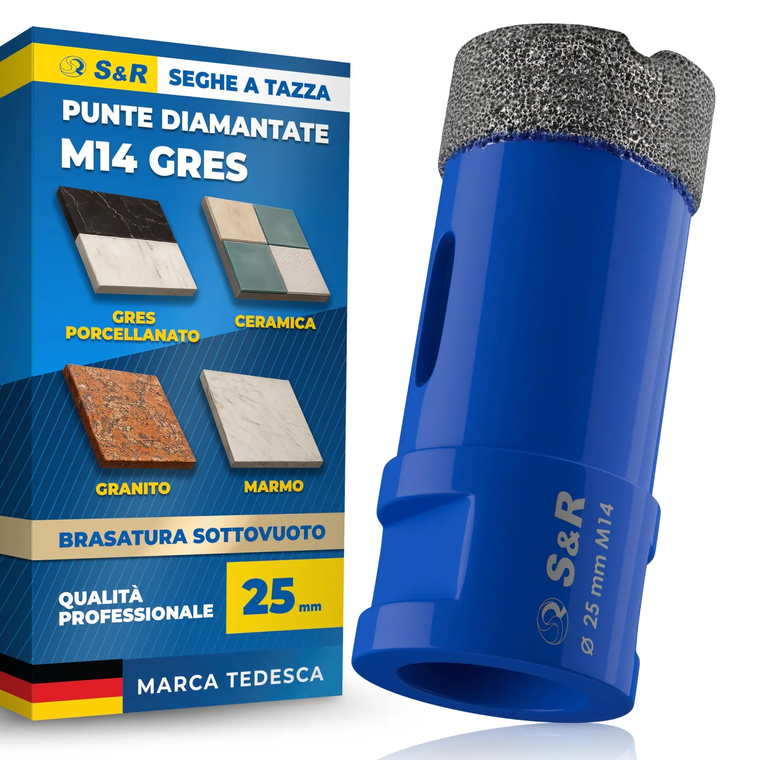 S&R Fresa diamantata 35mm tazza gres porcellana