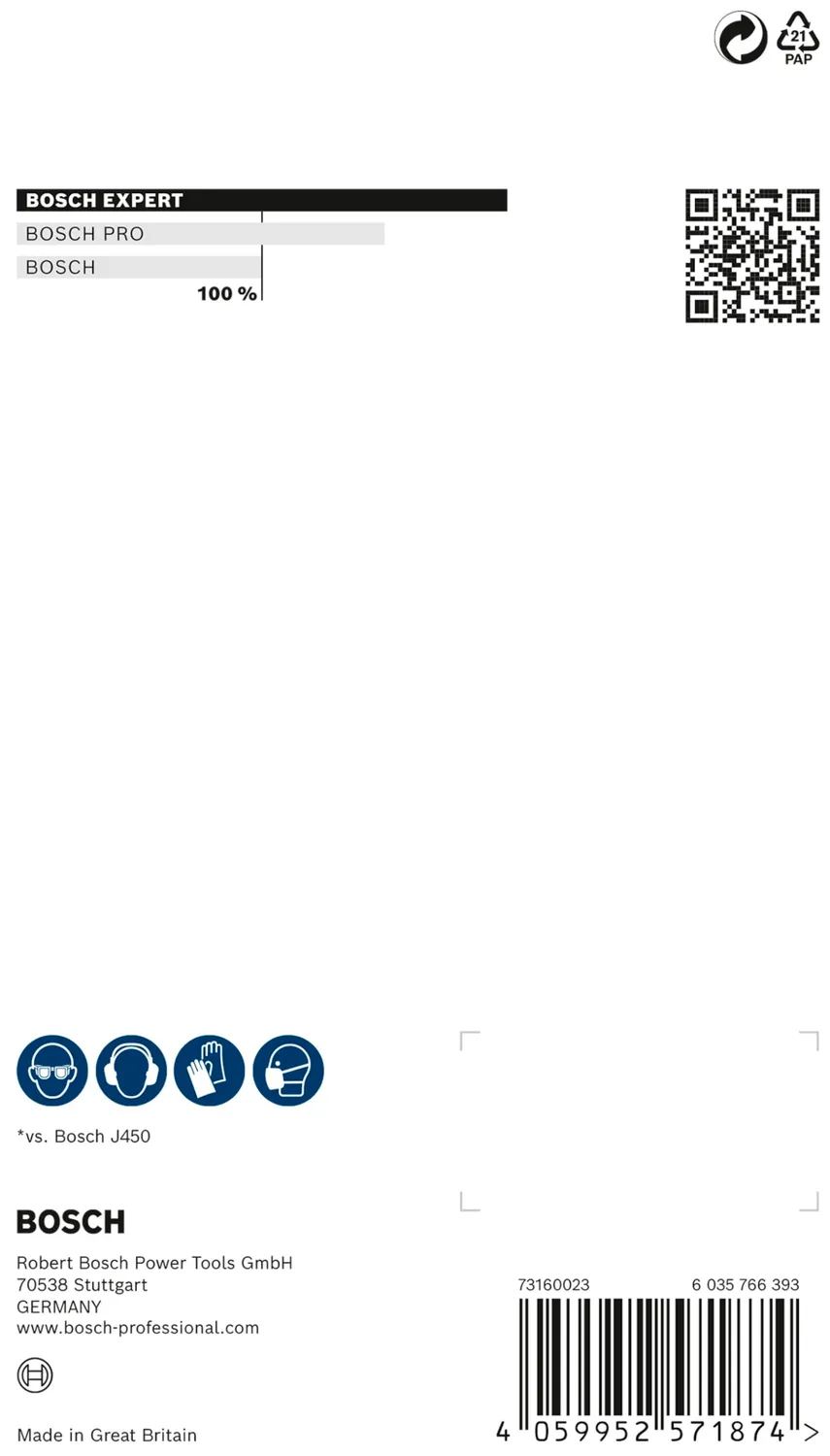 Bosch Expert N880 Foglio Abrasivo Tessuto 115x140 Grezza A 2pz