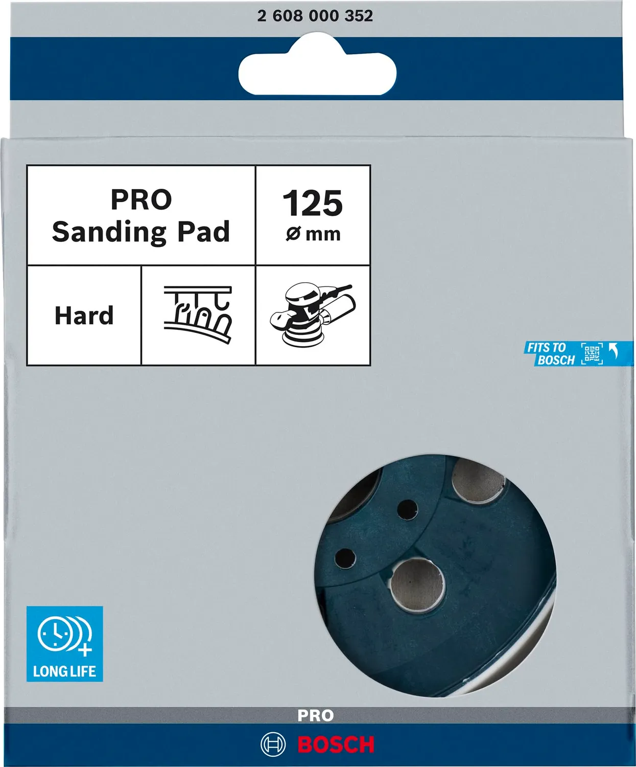 Bosch Expert Platorello PRO 125 mm Duro Levigatrice Rotobitale
