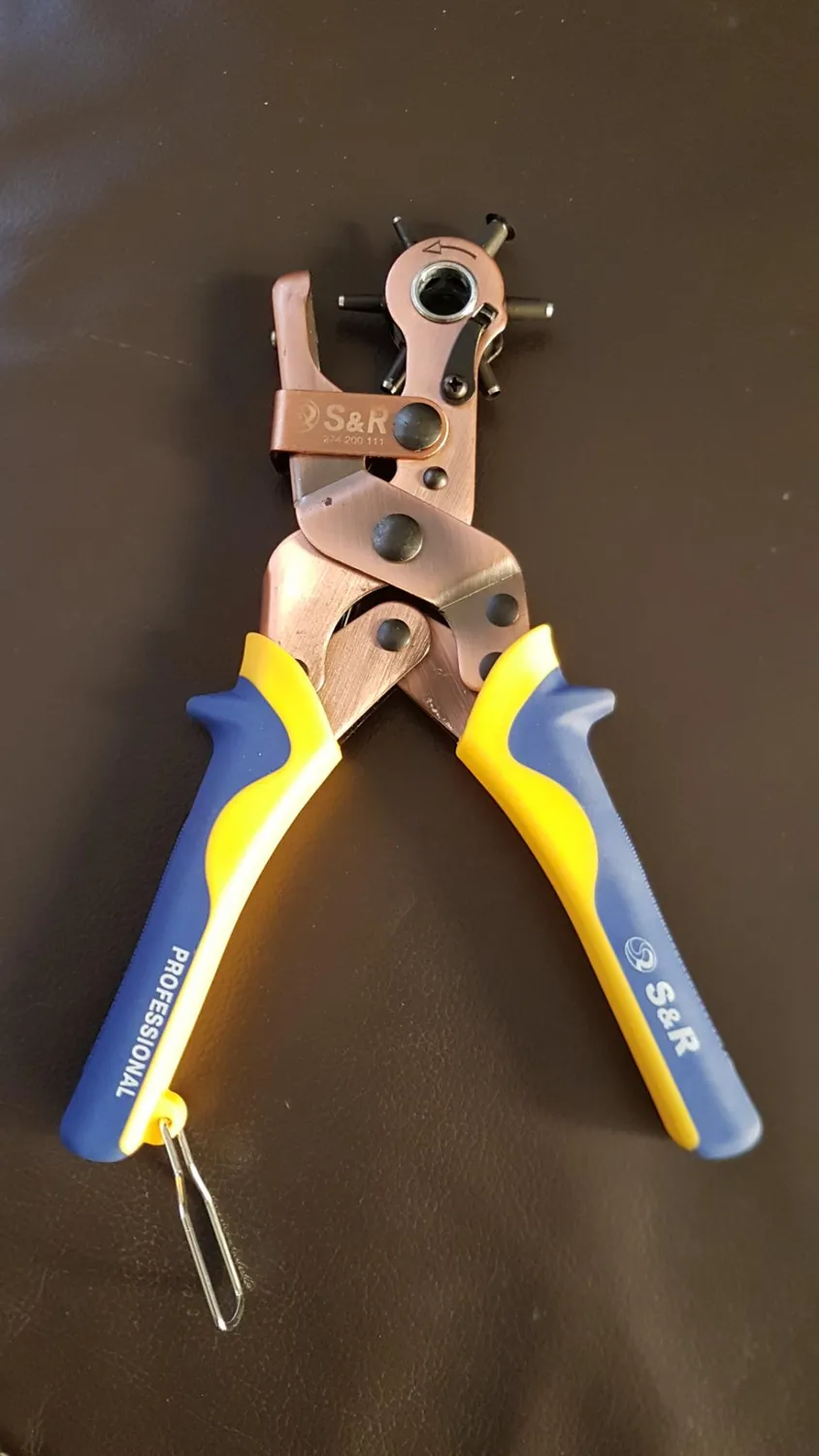 S&R Fustellatrice Cuoio 250 mm 6 Fustelle 2-4,5 mm