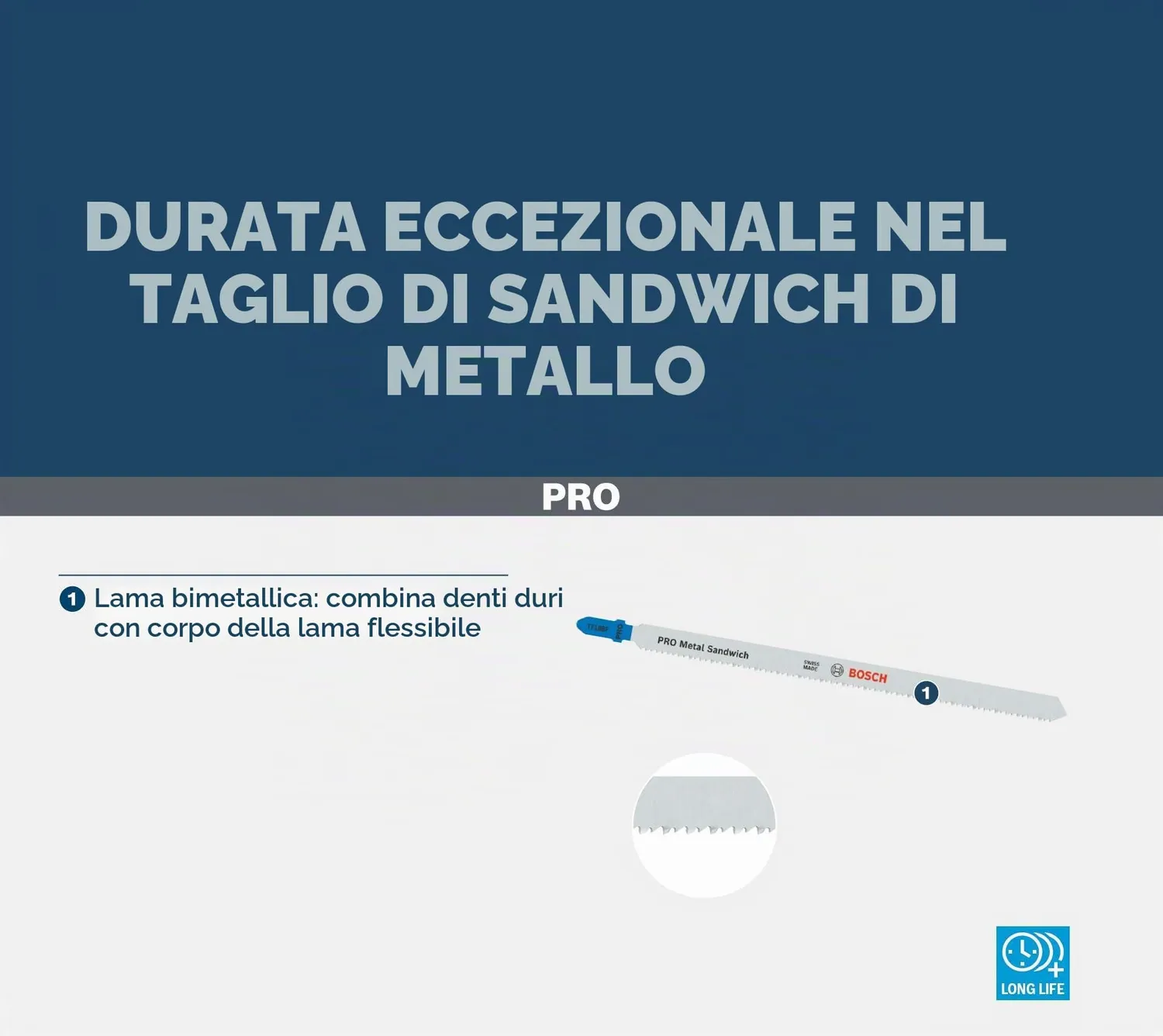 Bosch Expert Lame Seghetto T718BF Metallo Sandwich Set 3 Pezzi