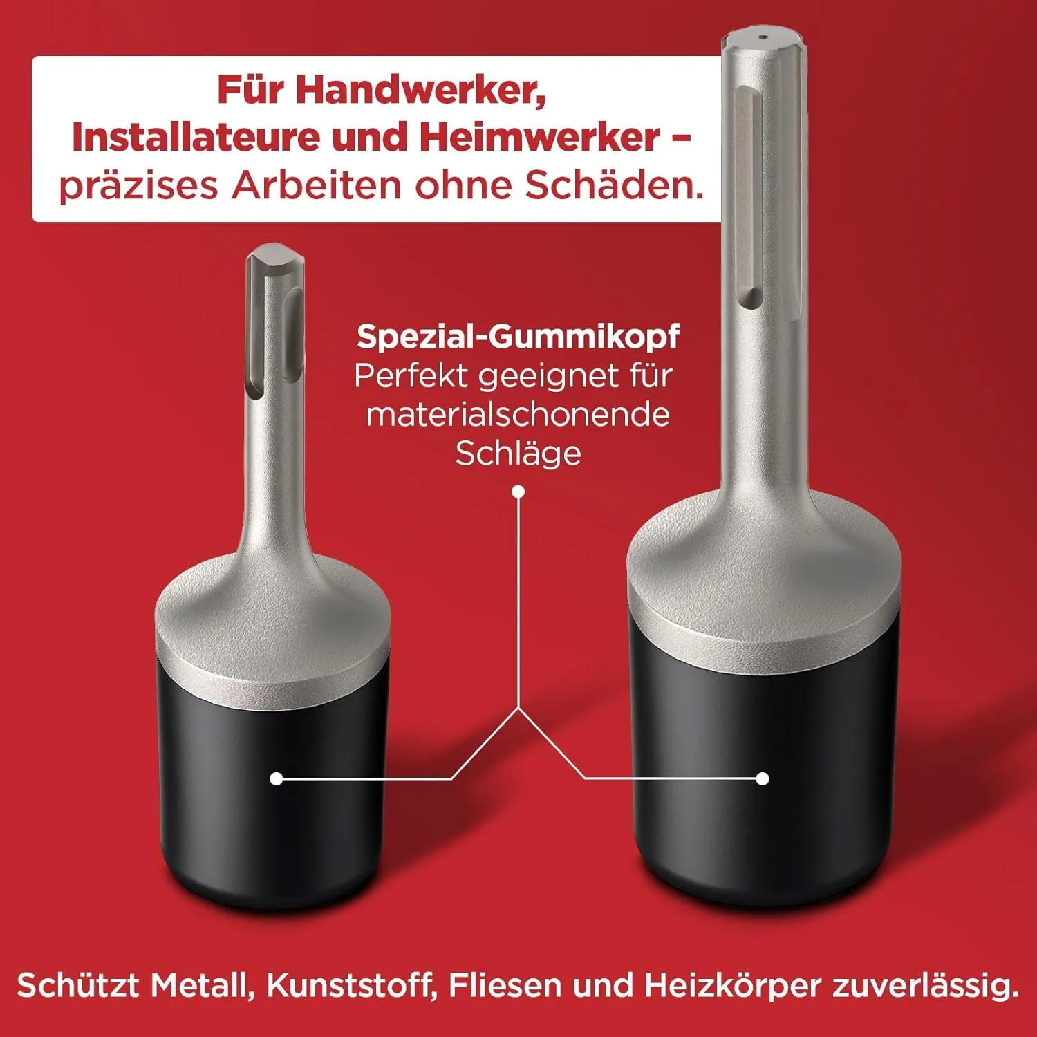 Schwabenbach adattatore martello gomma 35 mm SDS