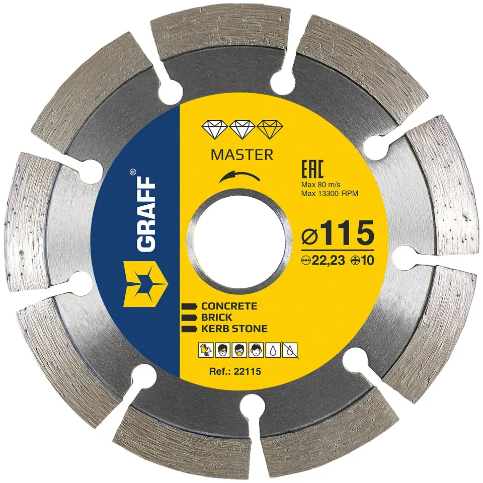 Graff disco diamantato 115 mm cemento granito turbo