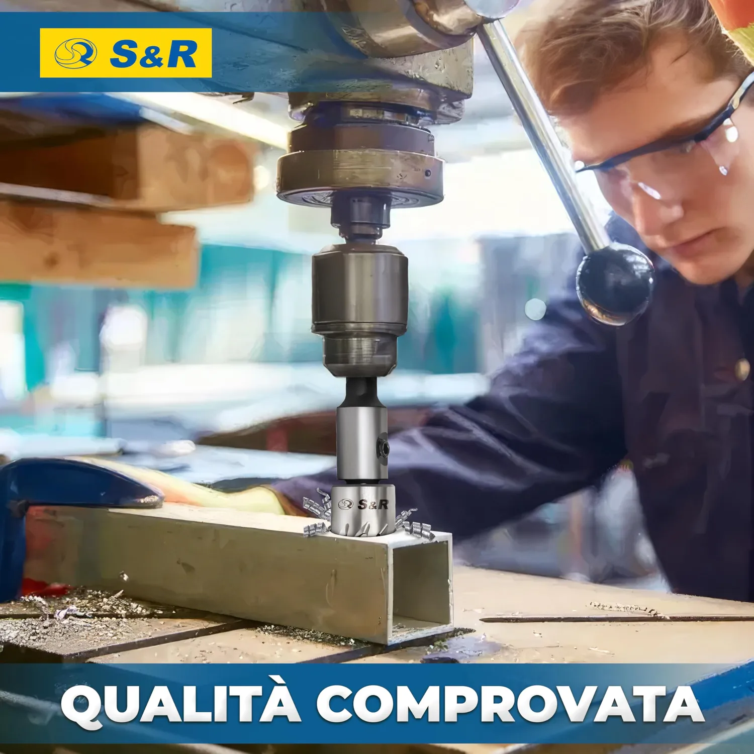 S&R Set 5 Seghe a Tazza HSS 16-30 mm per Metallo