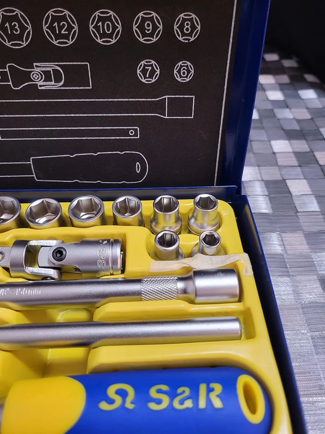 S&R Set chiavi bussola 3/8" 20pz 6-24mm candele CrV
