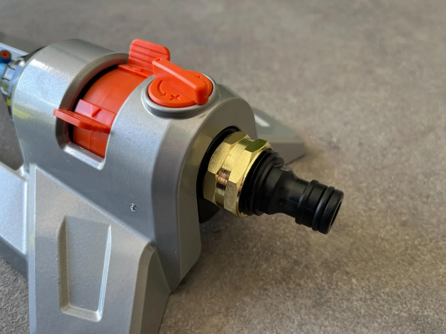 Grüntek irrigatore oscillante giardino metallo grigio 352 mq
