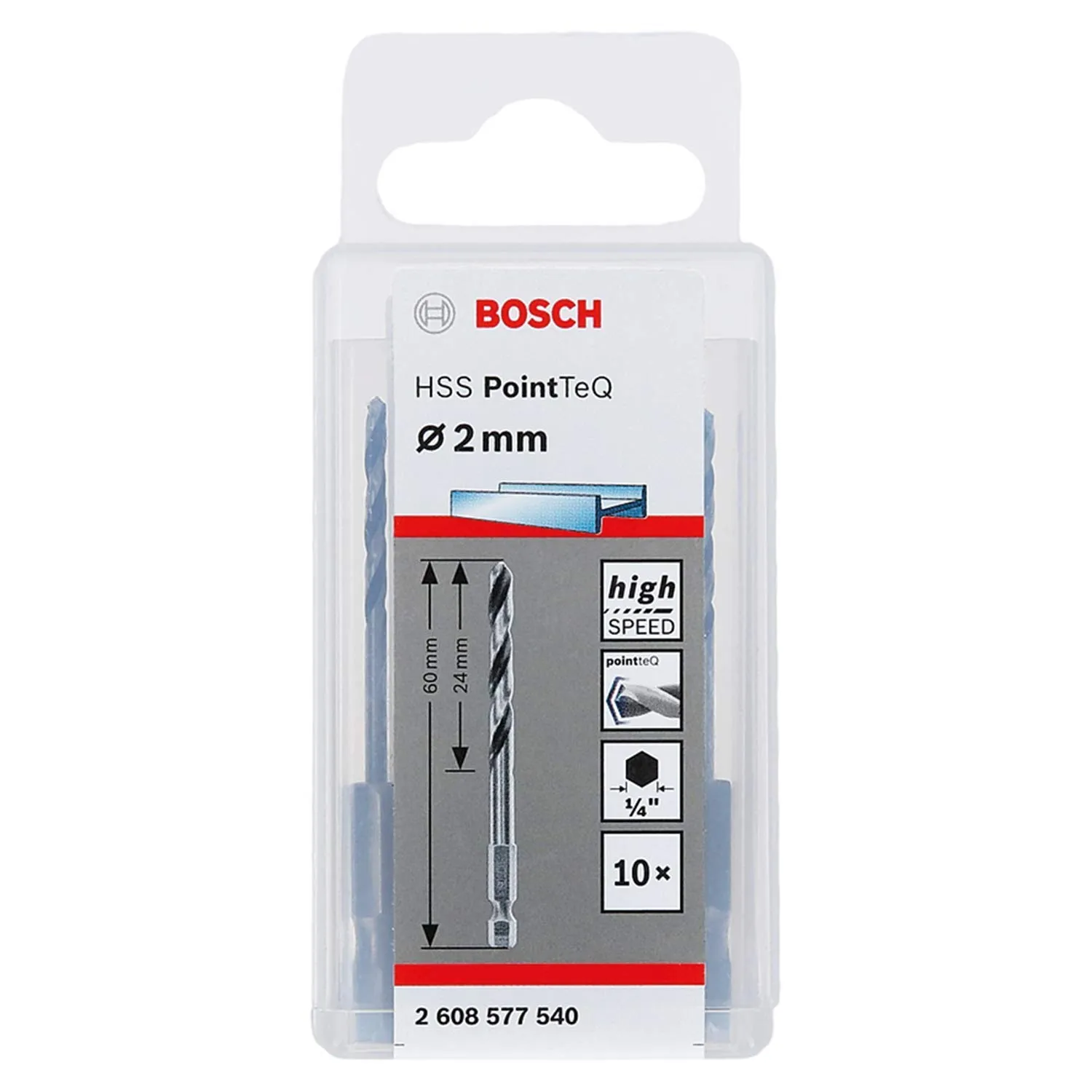 Bosch Expert PointTeQ 2607002824 punte trapano 2-6 mm 5pz metallo