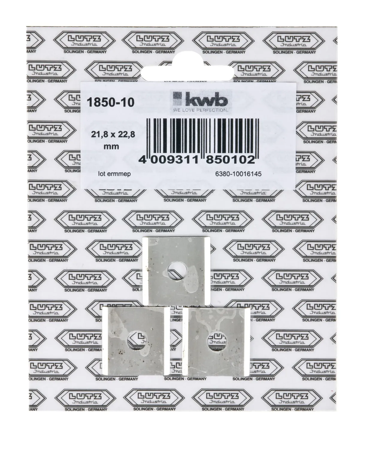 KWB 1850-10 lame ricambio pialla 3 pezzi cartongesso