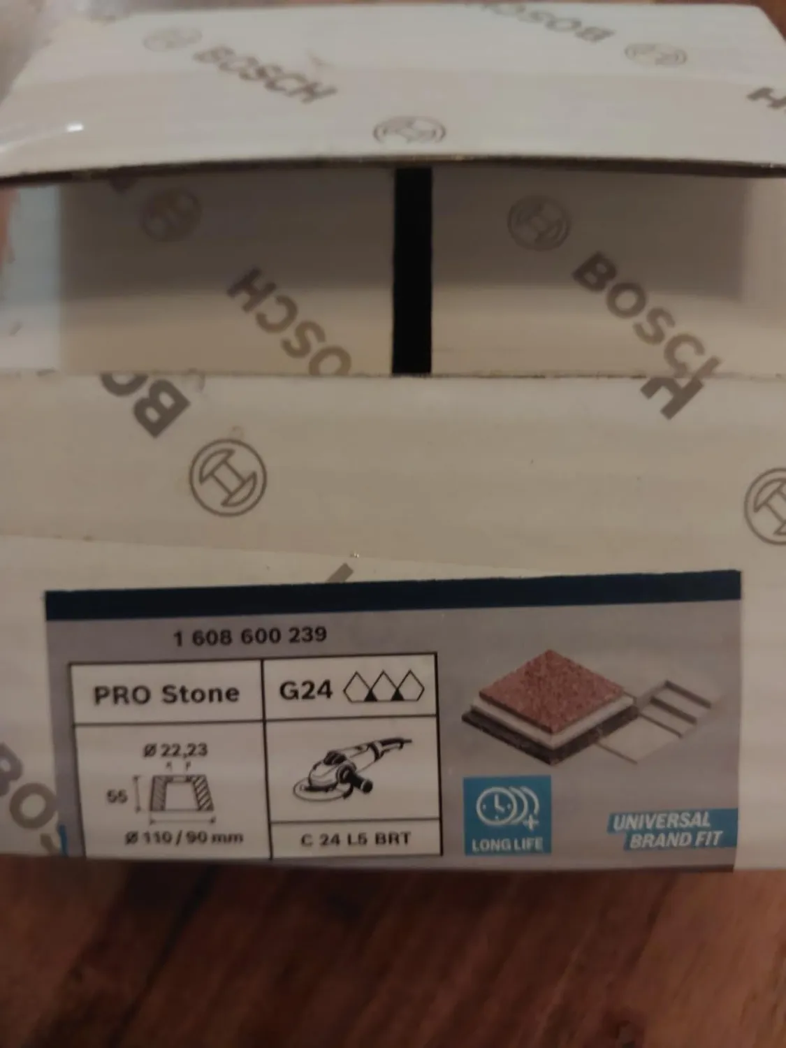 Bosch PRO Stone mola a tazza conica 110 mm per pietra e cemento