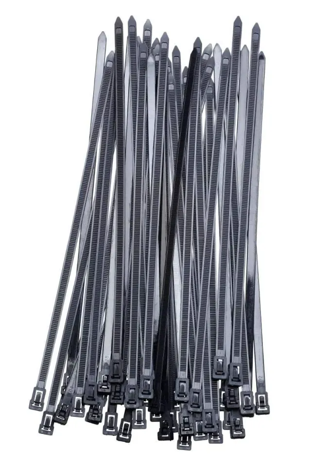 KWB fascette cavi riutilizzabili 7,2x300 mm nere 50 pezzi