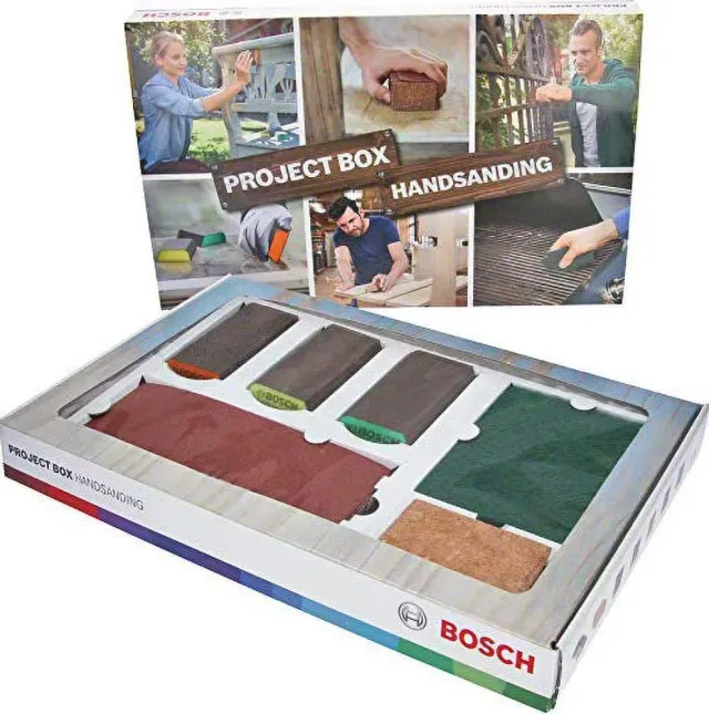 Bosch Set Levigatura Manuale 15 Pezzi legno metallo