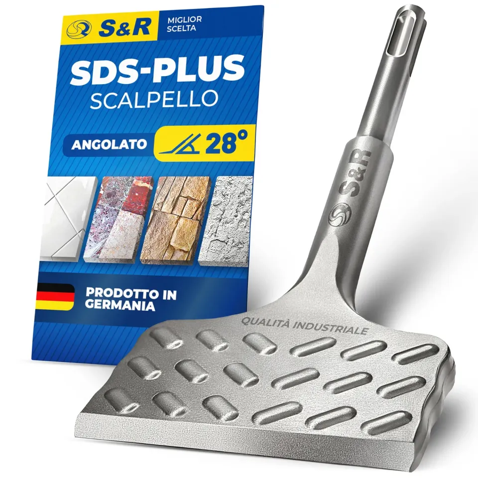 S&R scalpello SDS-Plus piastrelle 165x75 mm angolato
