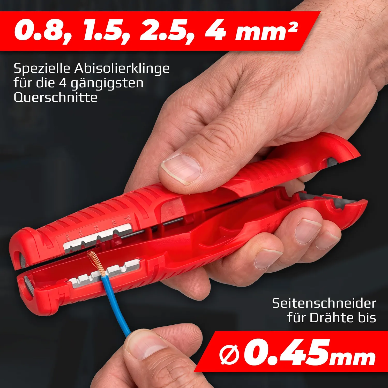 Graff 8 in 1 spelafili cavi rotondi 3-12 mm