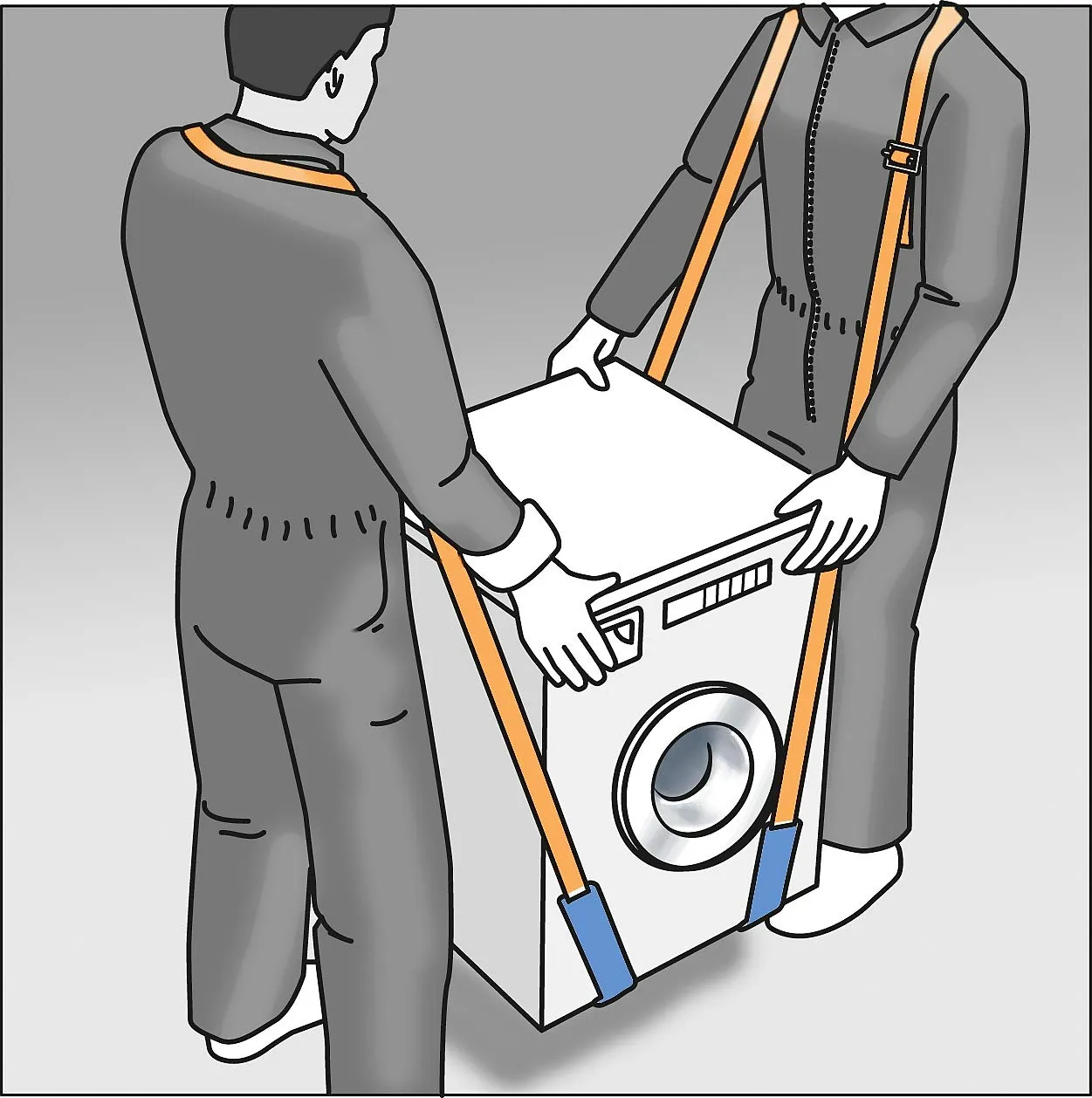 KWB 7744-00 cinghia trasporto mobili chiusa resistente