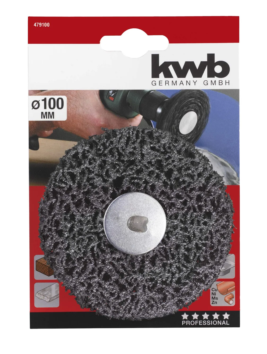 KWB 4791-00 disco pulizia 100 mm nylon carburo silicio