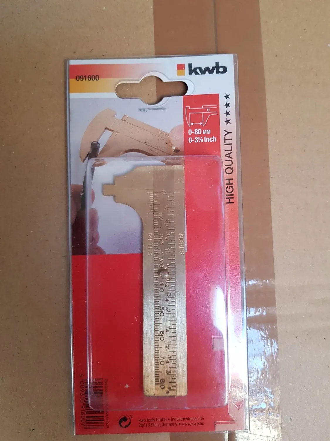 KWB punteruolo ottone 80 mm 0916-00 tracciatore