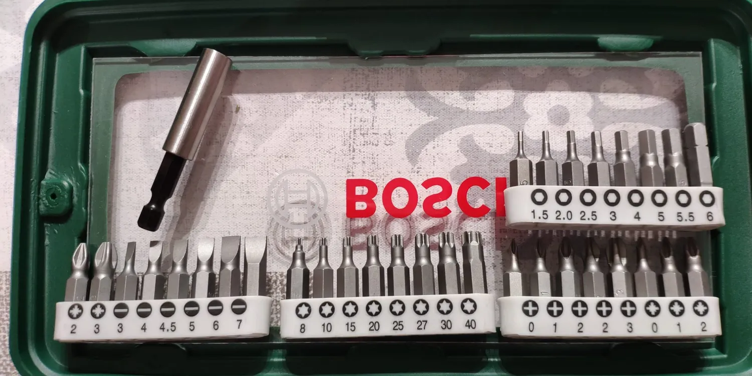 Bosch 2607019504 set bit avvitamento 46 pezzi verde