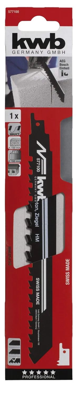 KWB Sabre Blade lama 240 mm gasbeton mattoni