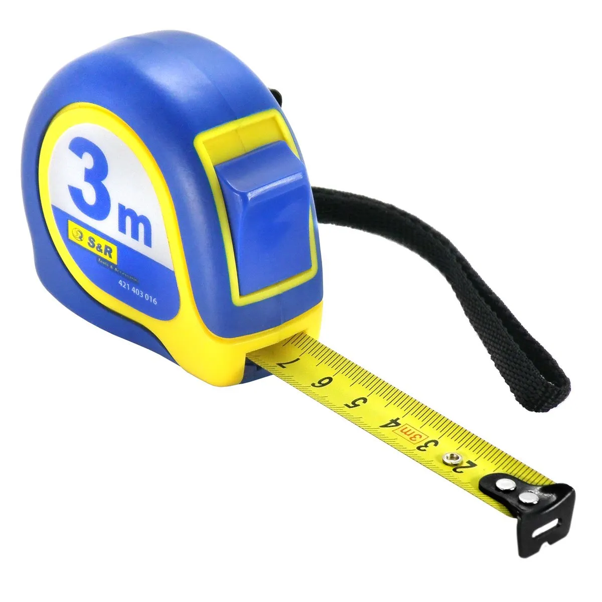 S&R Colibri metro a nastro 3 m x 16 mm gommato