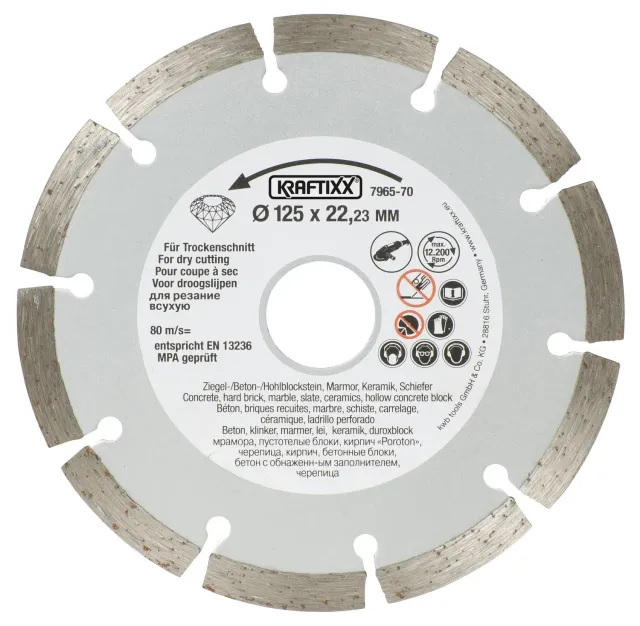 KWB Kraftixx Disco Levigatura 125 mm a Secco Argento