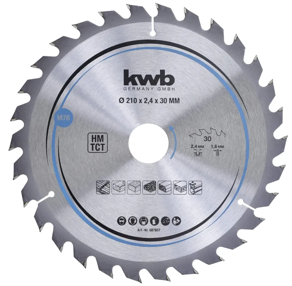 KWB Expert lama circolare 210x30 mm legno taglio rapido