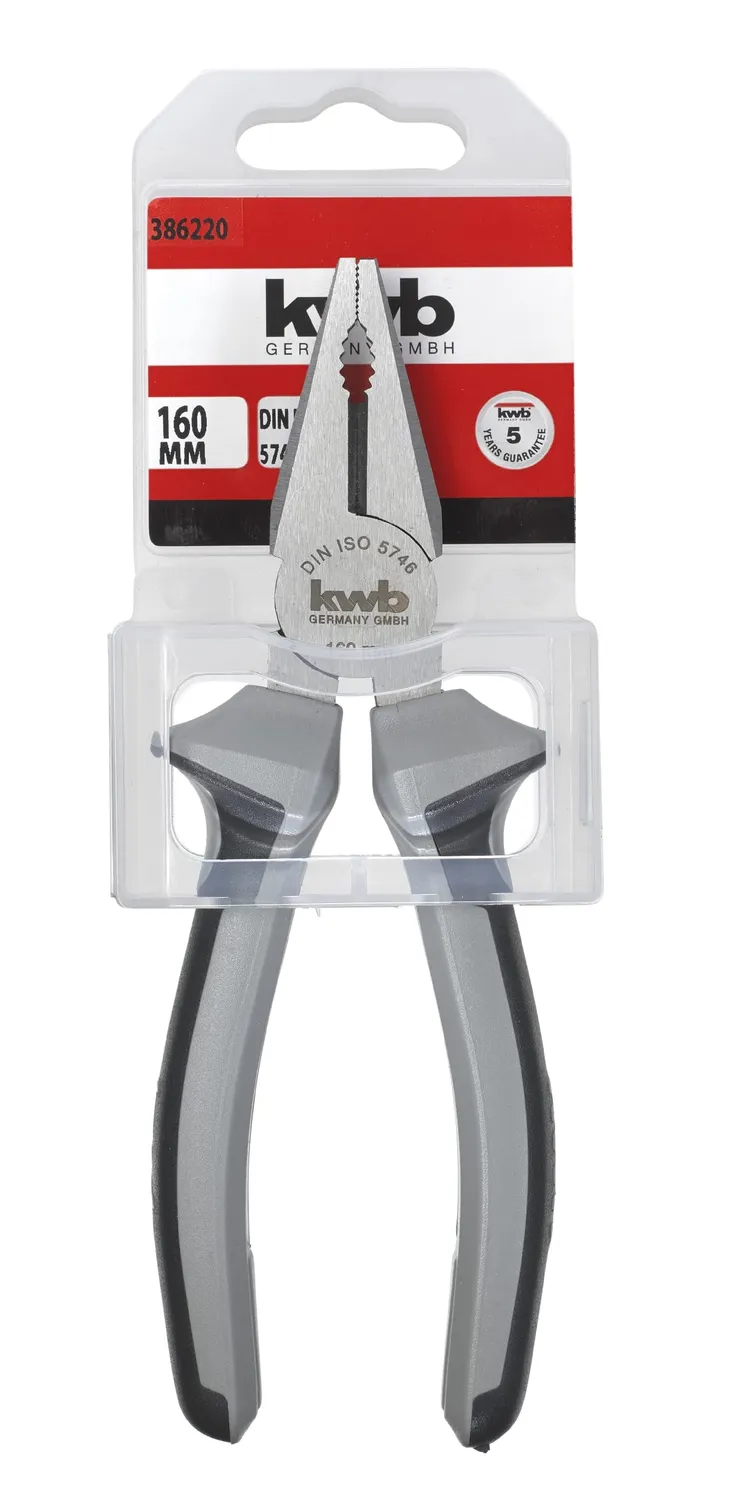 KWB Profi 386220 pinza combinata 160 mm acciaio