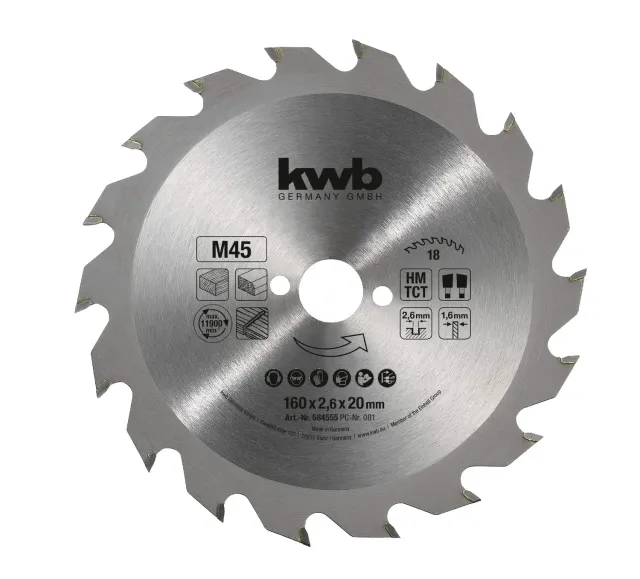 KWB 584555 lama circolare 160x20 mm 18 denti