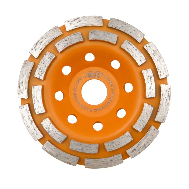 BGTEC mola diamantata 125 mm doppia tazza cemento pietra