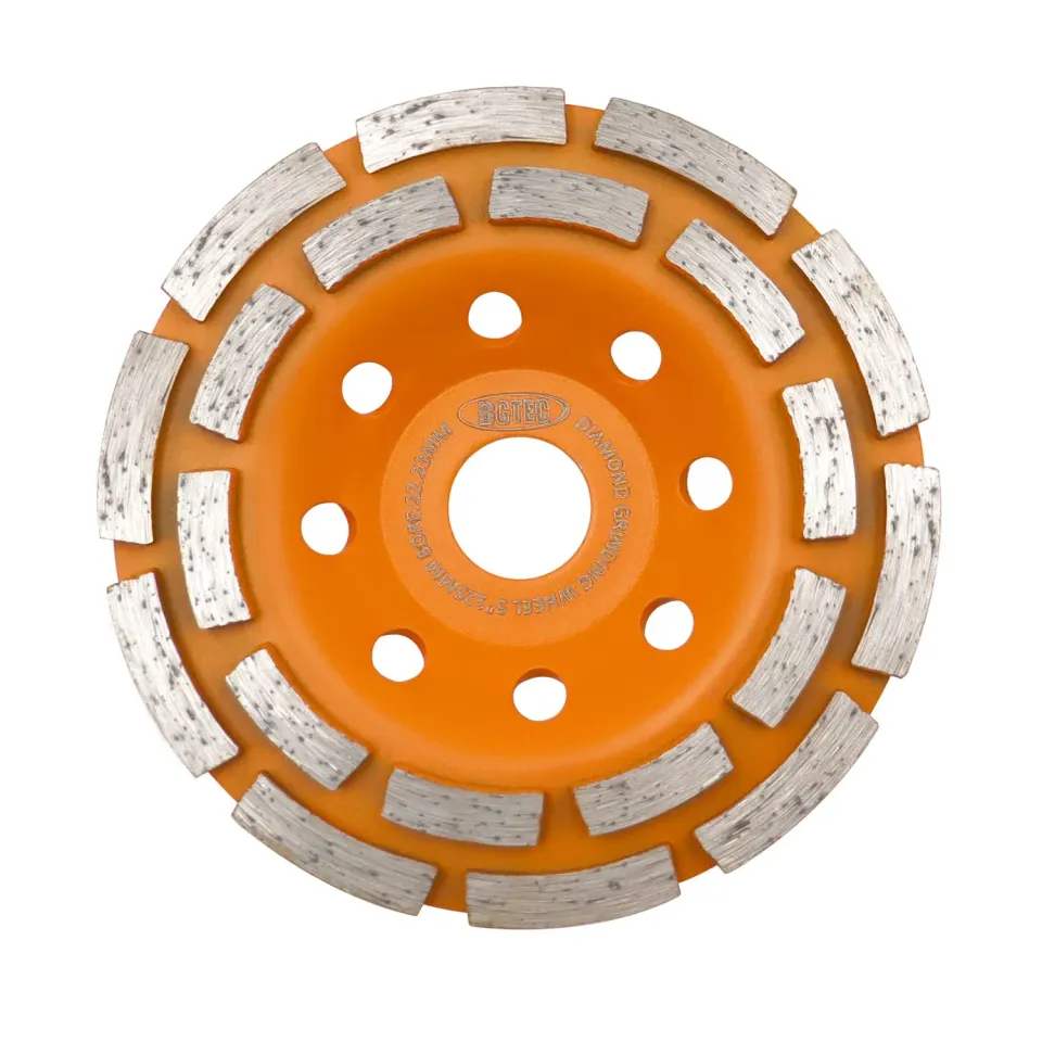 BGTEC mola diamantata 125 mm doppia tazza cemento pietra