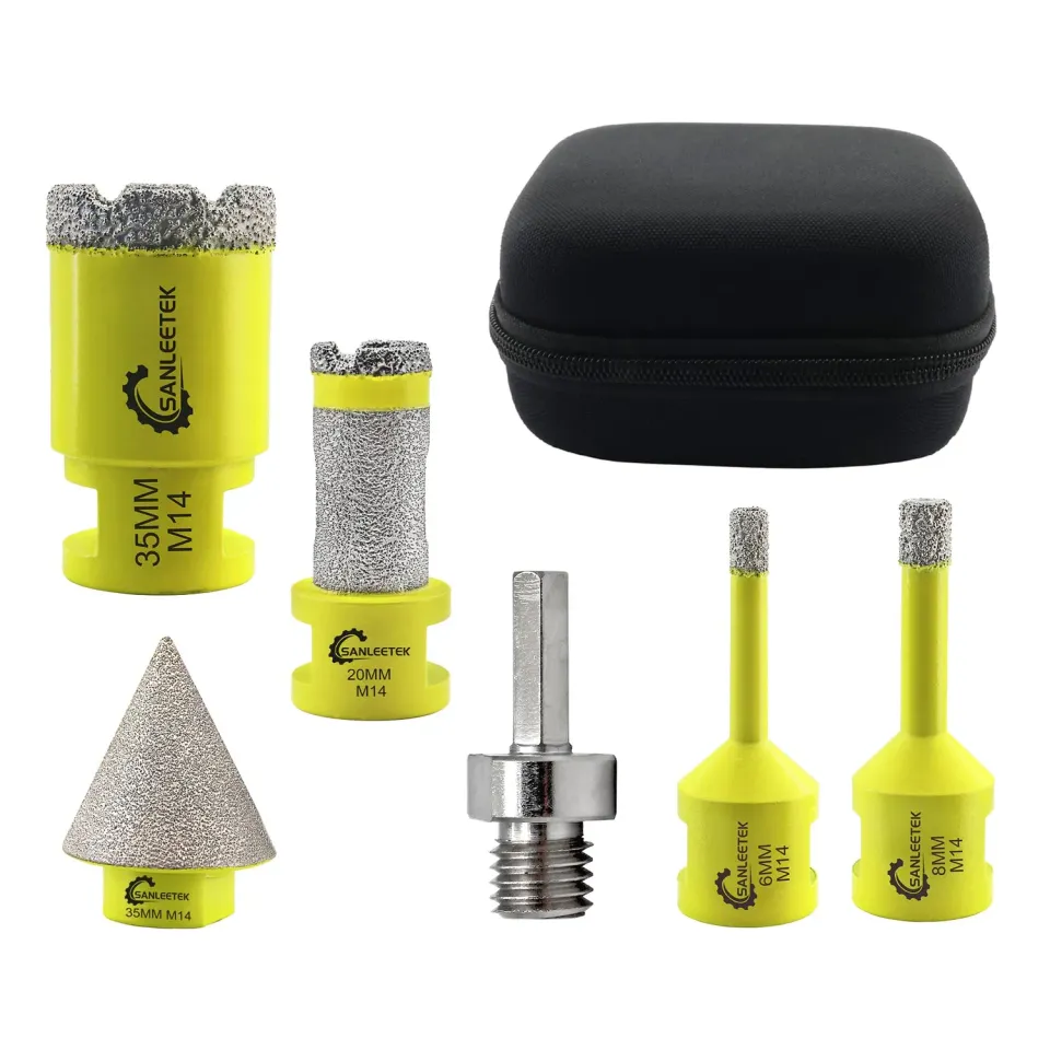 Sanleetek punte diamantate gres M14 Set 6 pezzi