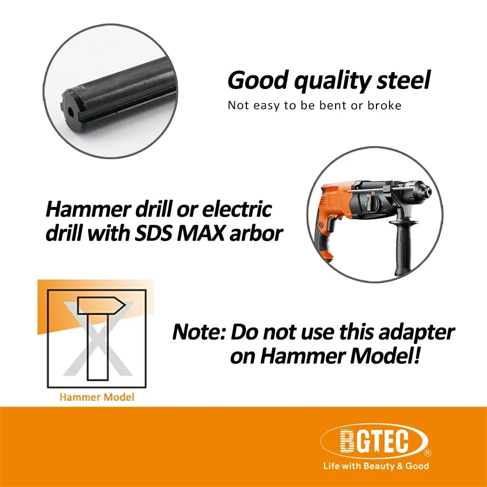 BGTEC adattatore M14 SDS Max 159 mm frese carotatori