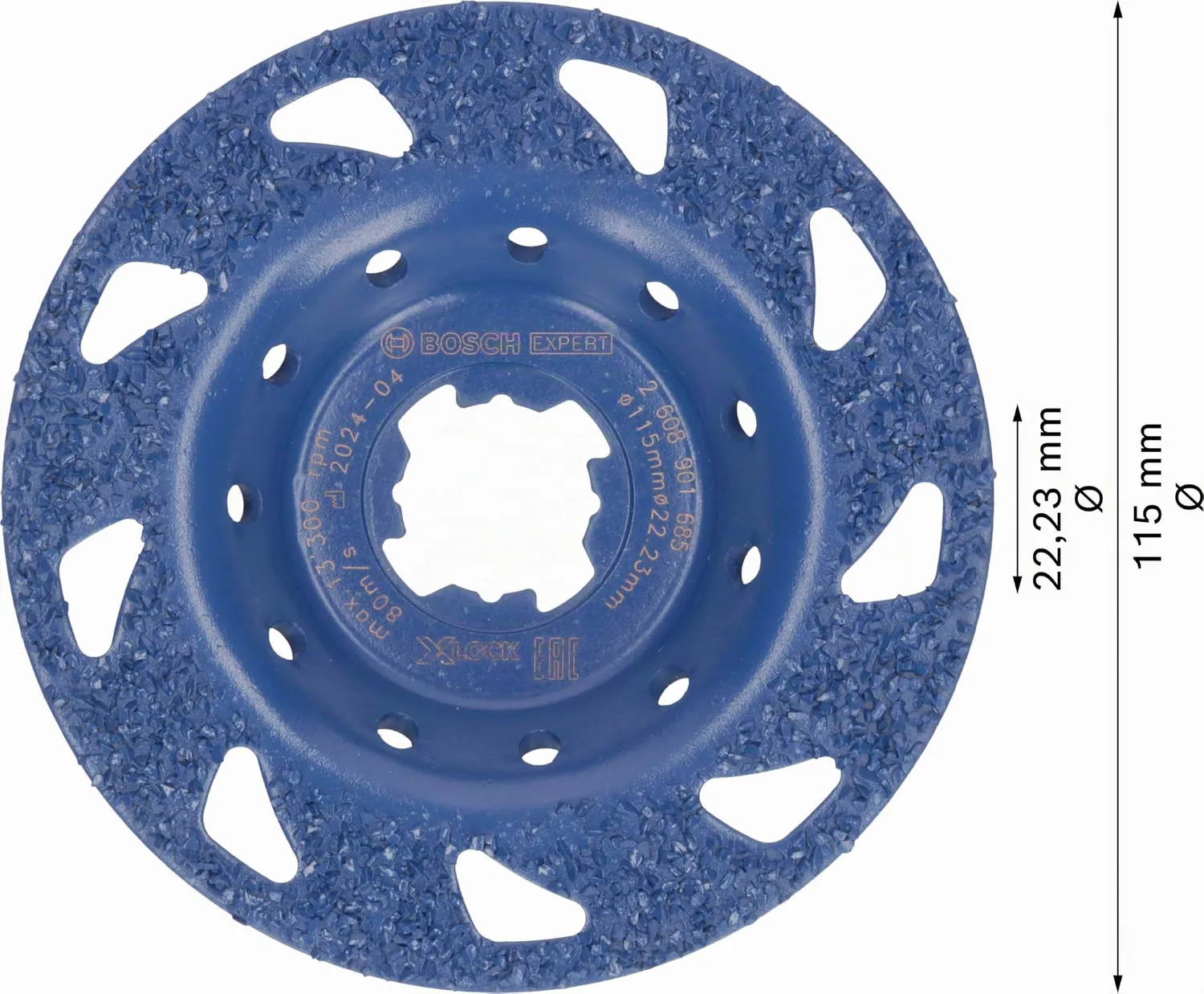 Bosch Expert mola a tazza 115 mm multimateriale