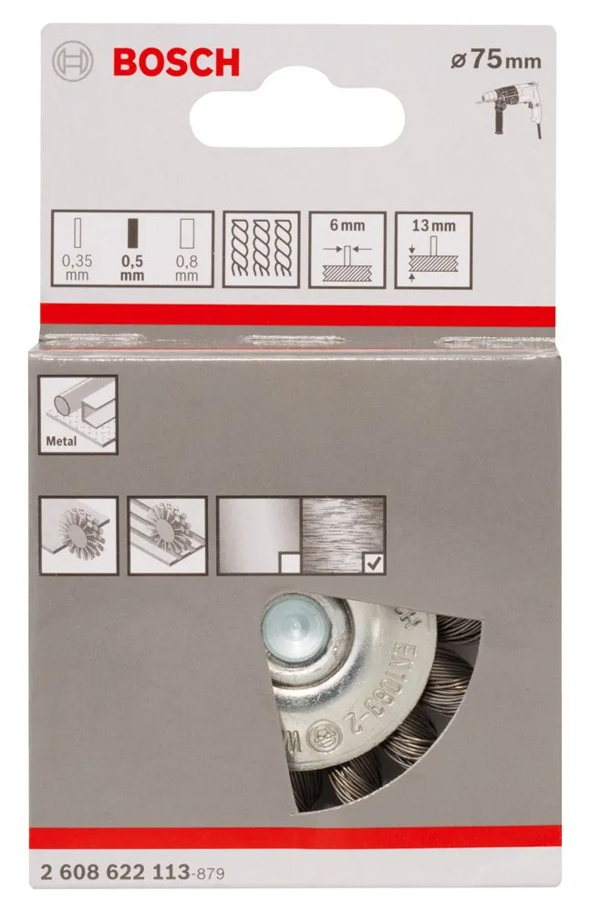 Bosch Expert PRO Metal Heavy spazzola disco filo intrecciato