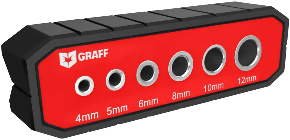 Graff dima foratura guida 4-12 mm 6 boccole 90° 45°
