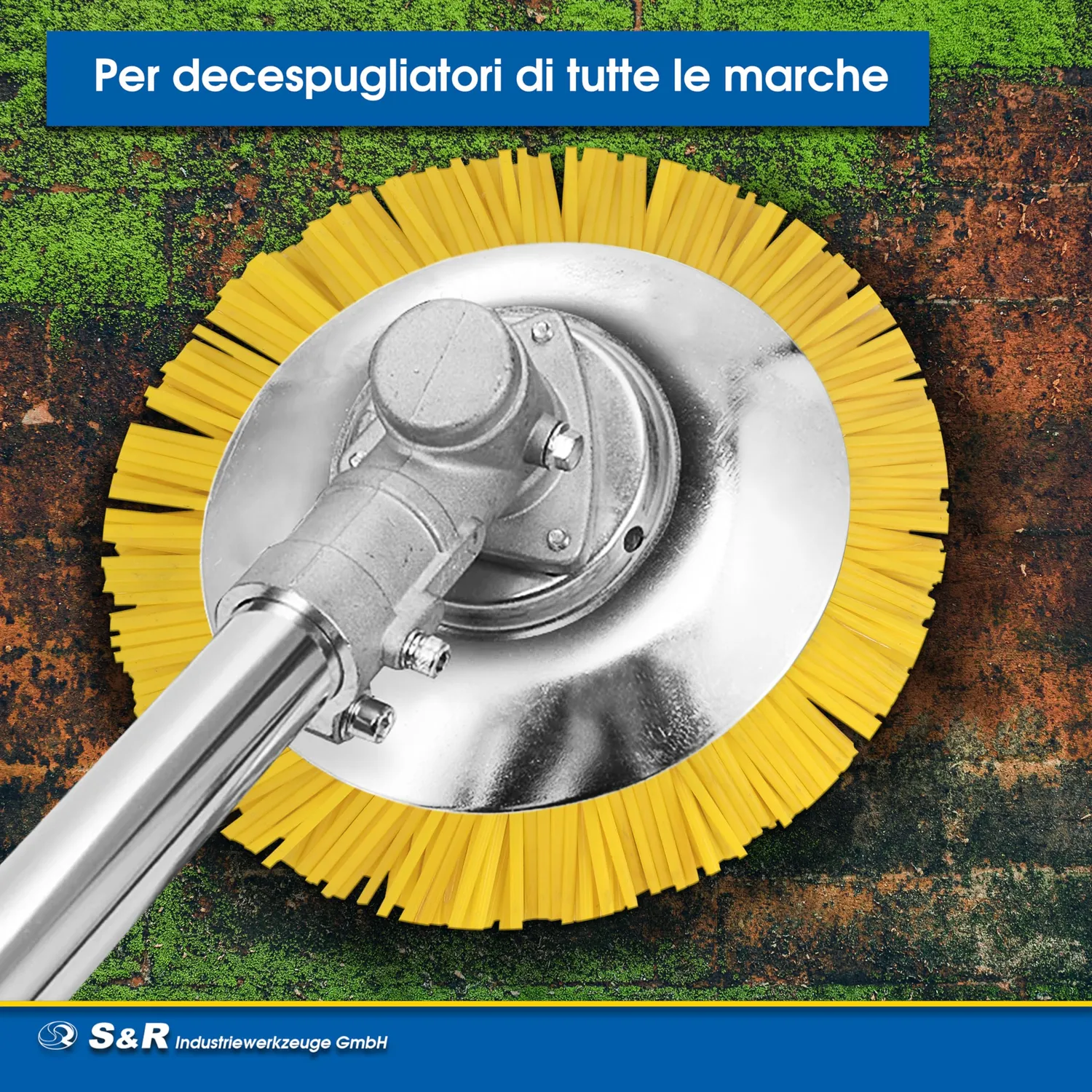 S&R spazzola decespugliatore nylon 200 mm gialla