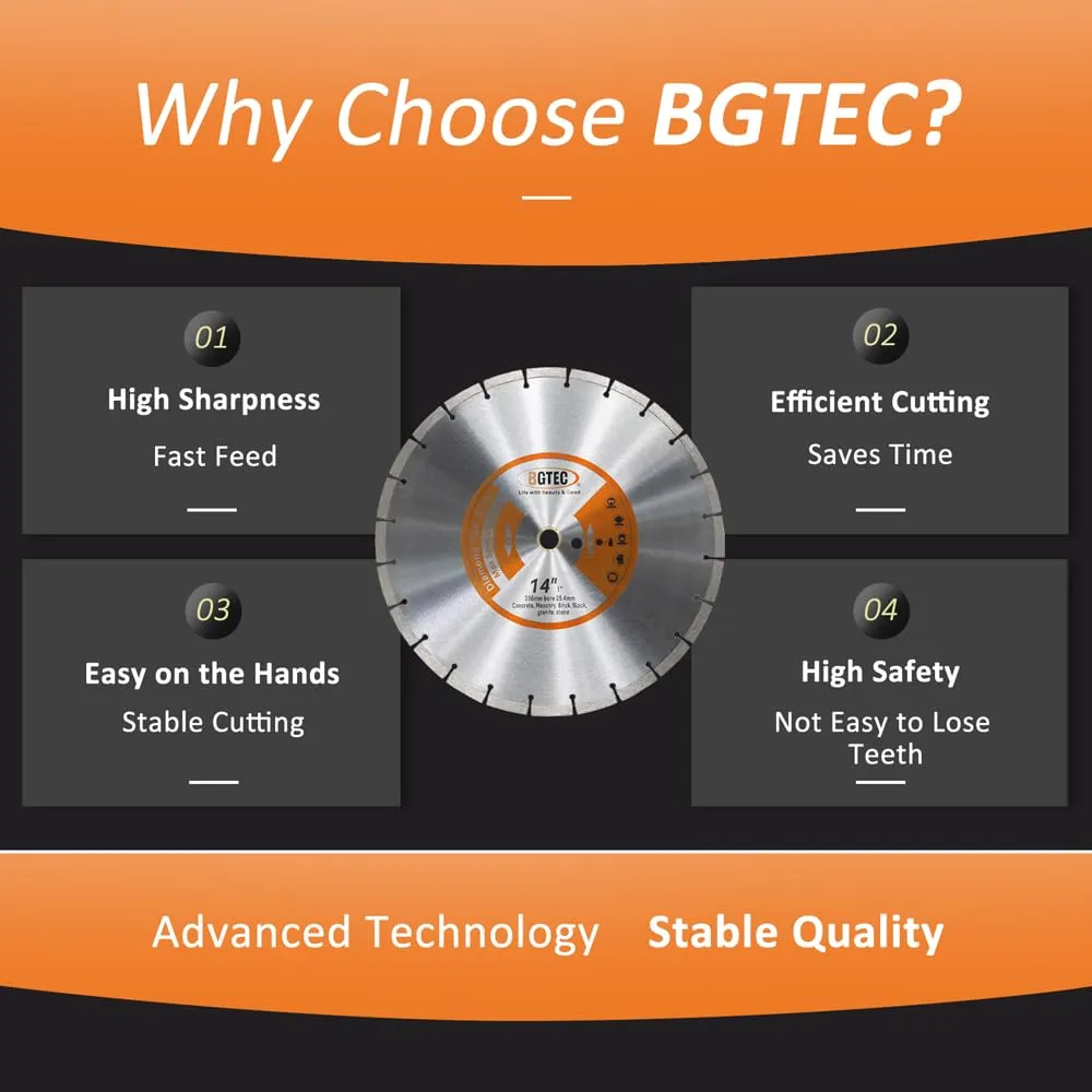 BGTEC lame diamantate 115 mm 2 pezzi generico secco/umido
