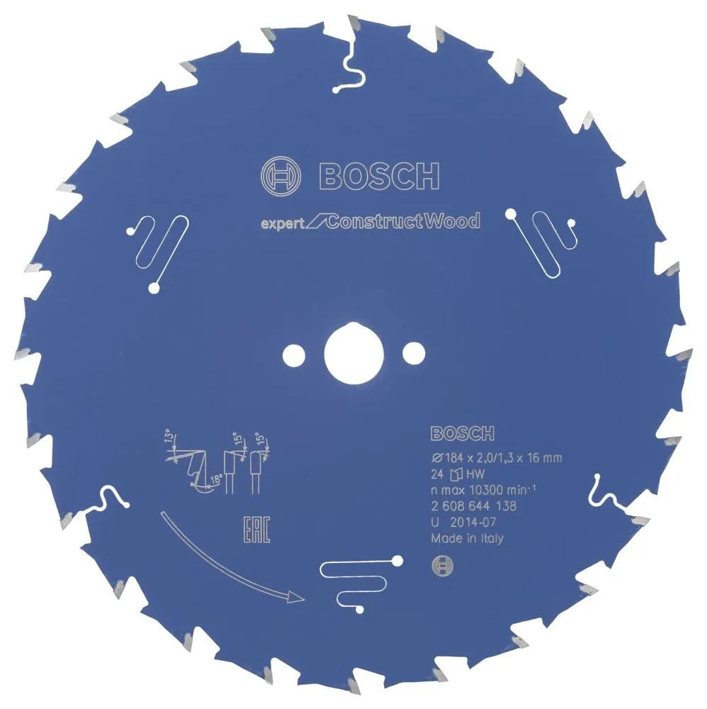 Bosch Expert Construct Wood lama circolare 165 mm per legno con chiodi