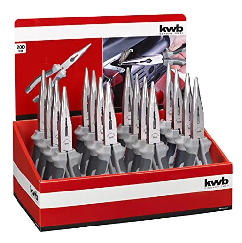 KWB pinza a becchi dritti 200mm cromo vanadio